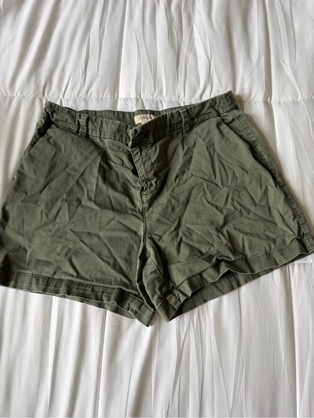 Olive Green Women's Casual Shorts
